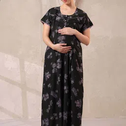 NIGHTSPREE Printed Maxi Nightdress-picture-49