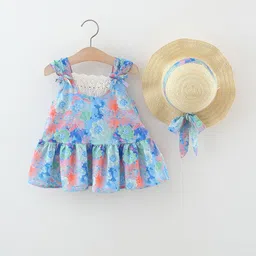 LULU & SKY Floral Print A-Line Dress-52