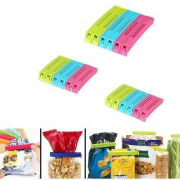 Plastic Bag Sealing Food Clips for Snacks, Groceries and More – Set of 18 Pcs Kitchen Tool Set-image-122