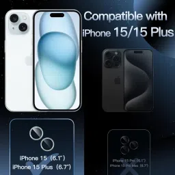 AEHUB Camera Lens Protector for iPhone 15 & iPhone 15 Plus (3Pc Set) image 2