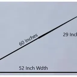 Moiz 60 Inch Diagonal 52x29 Inch 16:9 Grey Foldable High Contrast Anti Crease ALR Projector Screen (Width 133 cm x 75 cm Height)-image-27