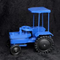 craft bay Pull Back Unbreakable Tractor with Trolley Toy Tractor Pull for Framer Toy image 4
