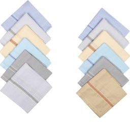 SUPERCOT Mens Hanky Light Size 45Cmx45Cm 12 Pcs ["Multicolors"] Handkerchief-image-15