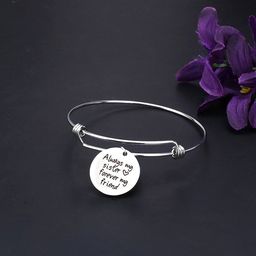 Yellow Chimes Women Silver-Toned Rhodium-Plated Charm Bracelet image 1