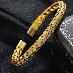 Lila Unisex Set Of 2 Stainless Steel Cuff Bracelets-image-90