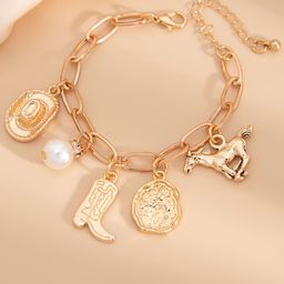 StyleCast x Revolte Gold-Plated Charm Bracelet-13