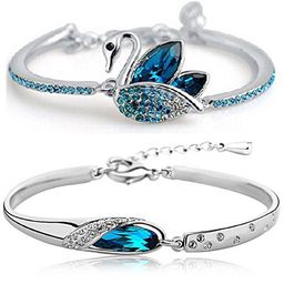 YouBella Women Set Of 2 Silver-Plated Kada Bracelet-55