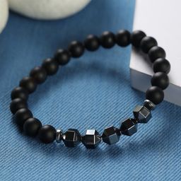 Priyaasi Men Bead Geometric Bracelet-image-38