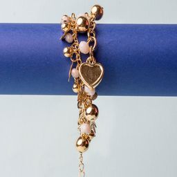 Jewelz Women Gold-Toned Charm Bracelet-16