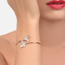 Zaveri Pearls Rose Gold-Plated Cubic Zirconia Bracelet-57