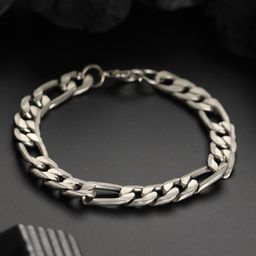 Priyaasi Men Silver-Plated Wraparound Bracelet-image-58