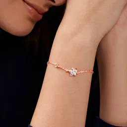 MINUTIAE Brass Rose Gold-Plated Link Bracelet-52
