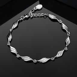 Estele Rhodium-Plated Link Bracelet-image-32