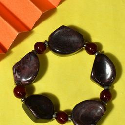 Bamboo Tree Jewels Women Artificial Stone Stretchable Bracelet-12