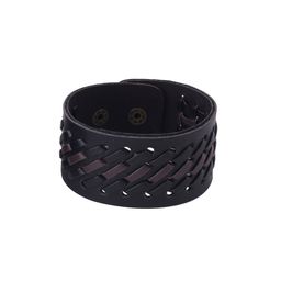 NVR Men Leather Wraparound Bracelet-55
