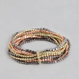 RICHEERA Women Gold-Plated & Silver-Toned Armlet Bracelet-8