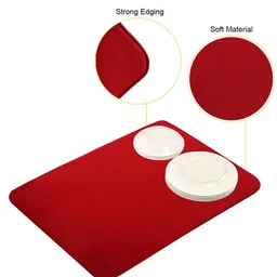 Kuber Industries Blue & Red 2 Pieces Rectangular Table Placemats image 4