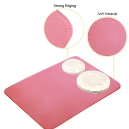 Kuber Industries Pink & Red 2 Pieces Rectangular Table Placemats image 4