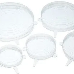 Pack of 6 Silicone Stretch Lids, Food Fresh Saver Cover, 8 inch Lid Set 2.6 inch, 3.7 inch, 4.5 inch, 5.7 inch, 6.5 inch, 8.3 inch Lid Set-20