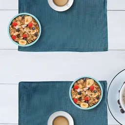 FABURAA Blue 2 Pieces Jute Table Placemats-39