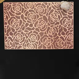Dakshya Industries Copper-Toned 2-Pieces Printed Rectangle Table Placemats-19