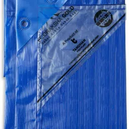 BLUE TARPAULIN 12X10 FEET 90GSM Tent - For Waterproof Tent For Multipurpose Plastic Cover for Truck, Roof, Rain,Outdoor,Sun-image-53