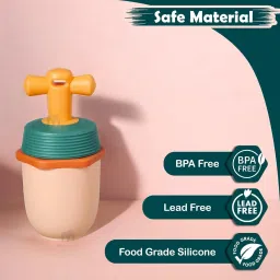 cots and cuddles Baby Food Nibbler Feeder – BPA-Free Silicone Teether with Rotating Pusher Feeder image 5