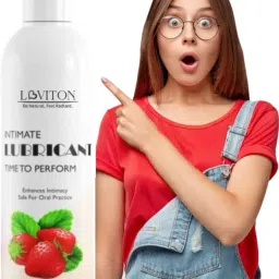 Lube Strawberry Flavored Lubricant for Men & Women Water Based Non Sticky Lubricant-image-99