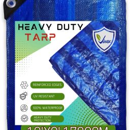 12ft X 9ft, 170GSM | Premium Water Proof Tarpaulin Sheet for car cover Tent - For Camping, Construction Sites, Transportation Covers, Temporary Shelters-38