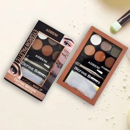 Adbeni Define Brows 6-In-1 Waterproof Eyebrow Palette - 12.8g - Shade 02-18