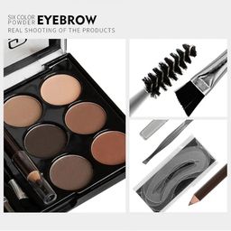 Adbeni Define Brows 6-In-1 Waterproof Eyebrow Palette - 12.8g - Shade 01 image 2