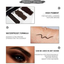 Adbeni Define Brows 6-In-1 Waterproof Eyebrow Palette - 12.8g - Shade 01 image 4