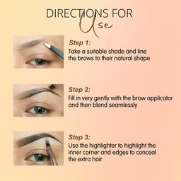 Adbeni 4-In-1 Long Lasting & Waterproof Eyebrow Palette - Shade 01 image 2