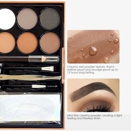 Adbeni Define Brows 6-In-1 Waterproof Eyebrow Palette - 12.8g - Shade 02 image 5