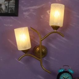 decorativeray Frappe Metal Novelty Wall Light (Gold)-picture-1