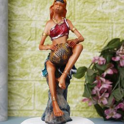 FASHIYANOO Red & Green Village Lady Fengshui Showpieces-image-45