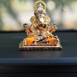 CraftVatika Ganesha Creamic Idol Showpiece-image-21