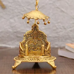 CraftVatika Gold-Toned Singhasan Showpieces-image-58