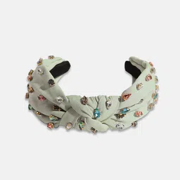 SOHI Embellished Crystal Stone Studded Hairband-27