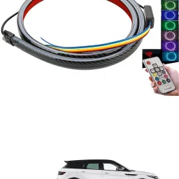 Carbon Fibre LED Rear Spoiler with Remote Control for Car Trunk Universal Exterior Car LED Tail Light Strip fit for Roof, Wing, Brake Light, Turn Signal Light Spoiler Lip Kit m37 Car Fancy Lights-image-96