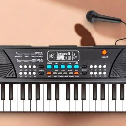 X704 Key Electronic Piano Keyboard Toy with Microphone and Song Record Feature Toys Kids Piano Keyboard with Microphone/37 Keys Kid Educational Musical Analog Portable Keyboard-image-23