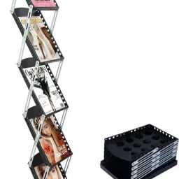 magazine brochure catalogue display stand for office hospital school Iron Wall Shelf-24