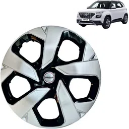 prigan PCH Silver Black 15 Inch For Venue Wheel Cover For HYUNDAI Universal For Car-picture-10