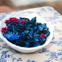 pure source india Vanilla Scented Blue Dried Flowers Home Fragrance Air Freshener Office Potpourri image 2