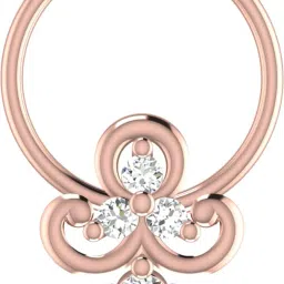 avsar Sarya 14kt Cubic Zirconia Rose Gold Nose Wire-image-57