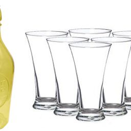 BOTTLE, 6GLASS IOP79 Jug Bottle Glass Set-image-79