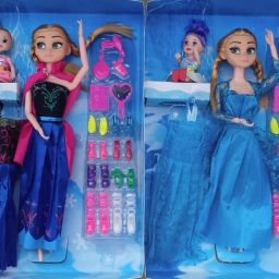 Doll Set with Movable Joints & Fashionable Dresses for Girls (Pack of 2)-24