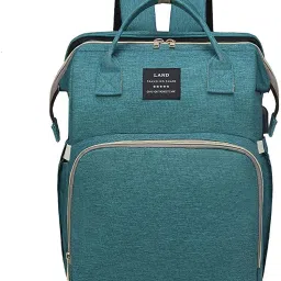 Diaper Bag/Backpack Foldable Large Capacity, Waterproof-Green Diaper Bag-image-18