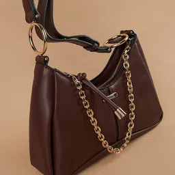 CODE by Lifestyle Structured Sling Bag with Applique image 3