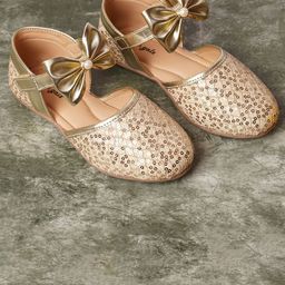 BOYZ N GALZ Girls Embellished Party Ballerinas with Bows Flats-image-51